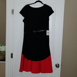 Calvin Klein Belted Dress 16W NWT